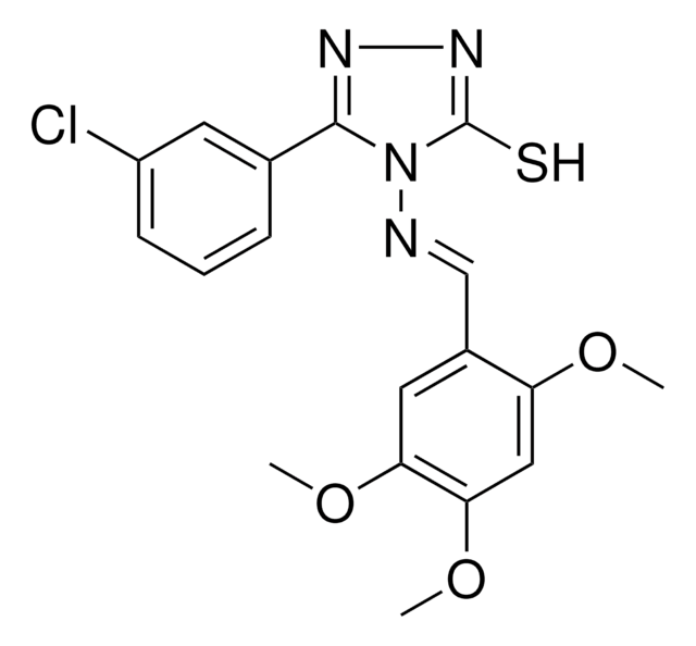 5-(3-CHLOROPHENYL)-4-{[(E)-(2,4,5-TRIMETHOXYPHENYL)METHYLIDENE]AMINO}-4H-1,2,4-TRIAZOL-3-YL HYDROSULFIDE AldrichCPR