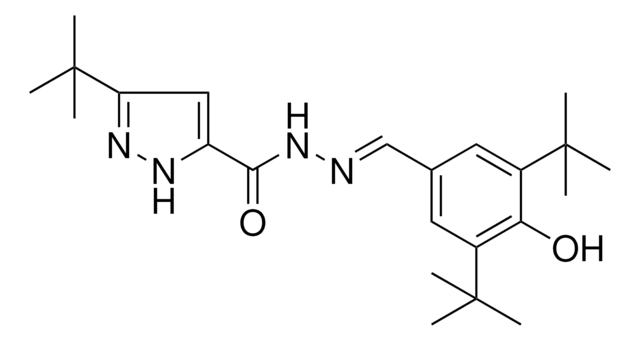 3-TERT-BUTYL-N'-[(E)-(3,5-DITERT-BUTYL-4-HYDROXYPHENYL)METHYLIDENE]-1H-PYRAZOLE-5-CARBOHYDRAZIDE AldrichCPR