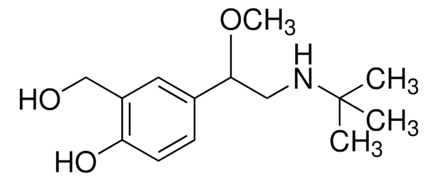 4-[2-(tert-Butylamino)-1-methoxyethyl]-2-(hydroxymethyl)phenol reference material, Manufactured by: Sigma-Aldrich Production GmbH, Switzerland