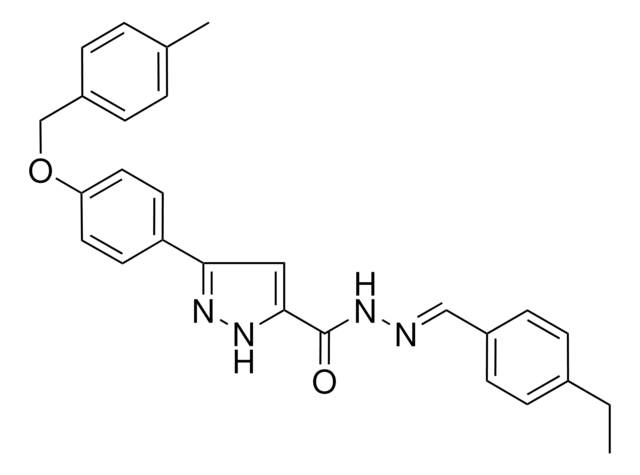 N'-(4-ETHYLBENZYLIDENE)-3-(4-((4-ME-BENZYL)OXY)PH)-1H-PYRAZOLE-5-CARBOHYDRAZIDE AldrichCPR