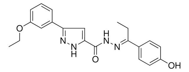 3-(3-ETHOXYPHENYL)-N'-(1-(4-HO-PHENYL)PROPYLIDENE)-1H-PYRAZOLE-5-CARBOHYDRAZIDE AldrichCPR