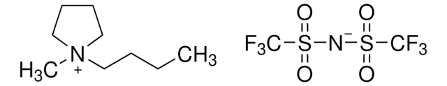 1-丁基-1-甲基吡咯烷双(三氟甲磺酰)亚胺 &gt;99%, &lt;500&#160;ppm H2O