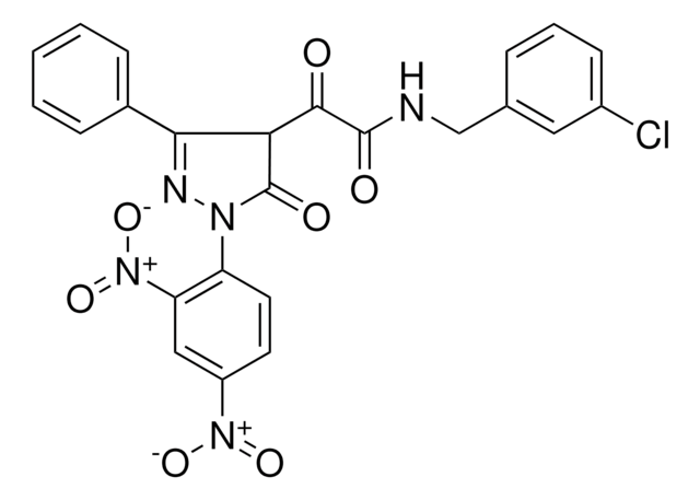 N-(3-CHLOROBENZYL)-2-[1-(2,4-DINITROPHENYL)-5-OXO-3-PHENYL-4,5-DIHYDRO-1H-PYRAZOL-4-YL]-2-OXOACETAMIDE AldrichCPR