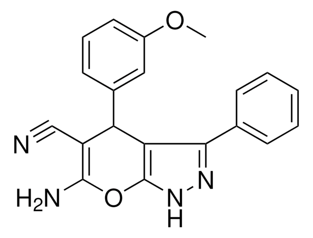 6-AMINO-4-(3-MEO-PH)-3-PHENYL-1,4-DIHYDRO-PYRANO(2,3-C)PYRAZOLE-5-CARBONITRILE AldrichCPR
