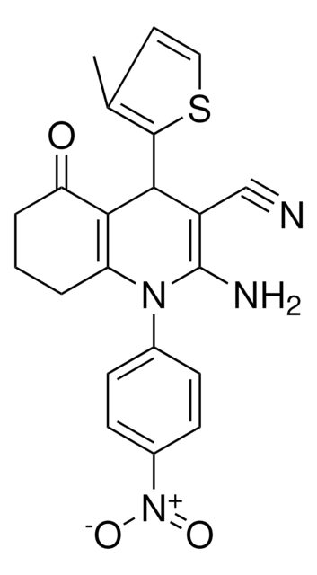 2-AMINO-4-(3-METHYL-2-THIENYL)-1-(4-NITROPHENYL)-5-OXO-1,4,5,6,7,8-HEXAHYDRO-3-QUINOLINECARBONITRILE AldrichCPR
