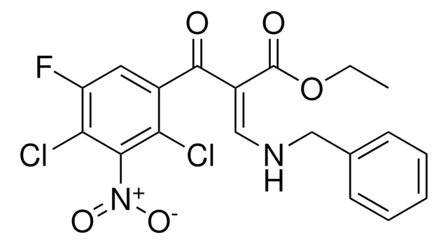 3-BENZYLAMINO-2-(2,4-DICHLORO-5-FLUORO-3-NITRO-BENZOYL)-ACRYLIC ACID ETHYL ESTER AldrichCPR