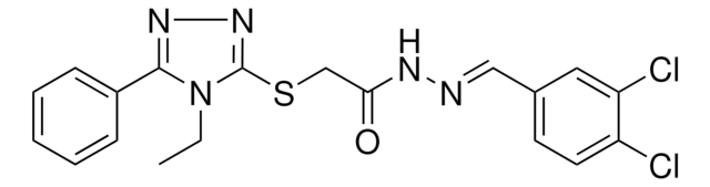 N'-(3,4-DI-CL-BENZYLIDENE)2((4-ET-5-PH-4H-1,2,4-TRIAZOL-3-YL)THIO)ACETOHYDRAZIDE AldrichCPR