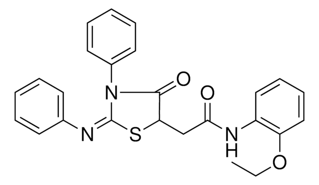 N-(2-ETHOXY-PHENYL)-2-(4-OXO-3-PHENYL-2-PHENYLIMINO-THIAZOLIDIN-5-YL)-ACETAMIDE AldrichCPR