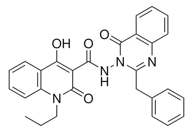 N-(2-BENZYL-4-OXO-3(4H)-QUINAZOLINYL)-4-HYDROXY-2-OXO-1-PROPYL-1,2-DIHYDRO-3-QUINOLINECARBOXAMIDE AldrichCPR