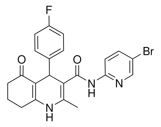 N-(5-BROMO-2-PYRIDINYL)-4-(4-FLUOROPHENYL)-2-METHYL-5-OXO-1,4,5,6,7,8-HEXAHYDRO-3-QUINOLINECARBOXAMIDE AldrichCPR