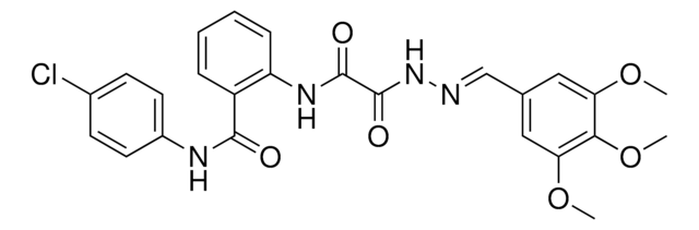 N-(4-CL-PH)-2-((OXO(2-(3,4,5-TRIMETHOXYBENZYLIDENE)HYDRAZINO)AC)AMINO)BENZAMIDE AldrichCPR