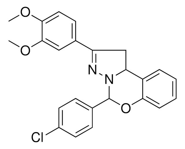 5-(4-CL-PH)-2-(3,4-DIMETHOXYPHENYL)-1,10B-DIHYDROPYRAZOLO(1,5-C)(1,3)BENZOXAZINE AldrichCPR