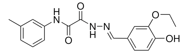 2-(2-(3-ETHOXY-4-HYDROXYBENZYLIDENE)HYDRAZINO)-N-(3-METHYLPHENYL)-2-OXOACETAMIDE AldrichCPR