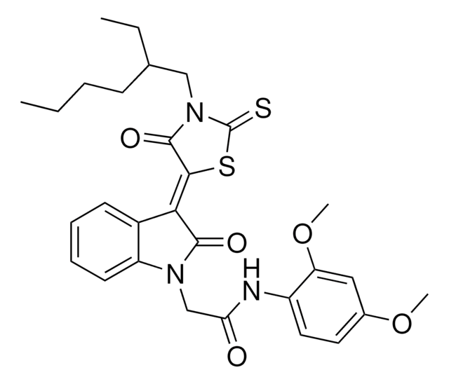 N-(2,4-DIMETHOXYPHENYL)-2-{(3Z)-3-[3-(2-ETHYLHEXYL)-4-OXO-2-THIOXO-1,3-THIAZOLIDIN-5-YLIDENE]-2-OXO-2,3-DIHYDRO-1H-INDOL-1-YL}ACETAMIDE AldrichCPR