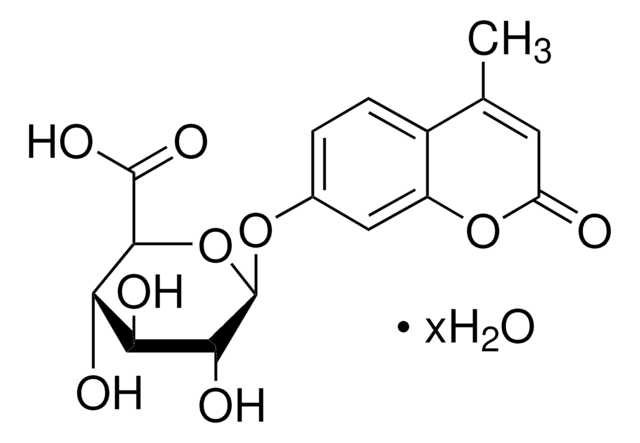 4-Methylumbelliferyl-&#946;-D-glucuronide hydrate &#8805;98% (HPLC), BioReagent, for identification of transformed plants