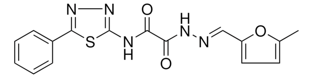 2-{(2E)-2-[(5-METHYL-2-FURYL)METHYLENE]HYDRAZINO}-2-OXO-N-(5-PHENYL-1,3,4-THIADIAZOL-2-YL)ACETAMIDE AldrichCPR