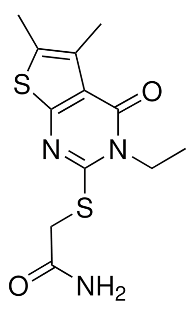 2-[(3-ETHYL-5,6-DIMETHYL-4-OXO-3,4-DIHYDROTHIENO[2,3-D]PYRIMIDIN-2-YL)SULFANYL]ACETAMIDE AldrichCPR