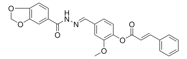 4-(2-(1,3-BENZODIOXOL-5-YLCARBONYL)CARBOHYDRAZONOYL)-2-MEO-PH 3-PHENYLACRYLATE AldrichCPR