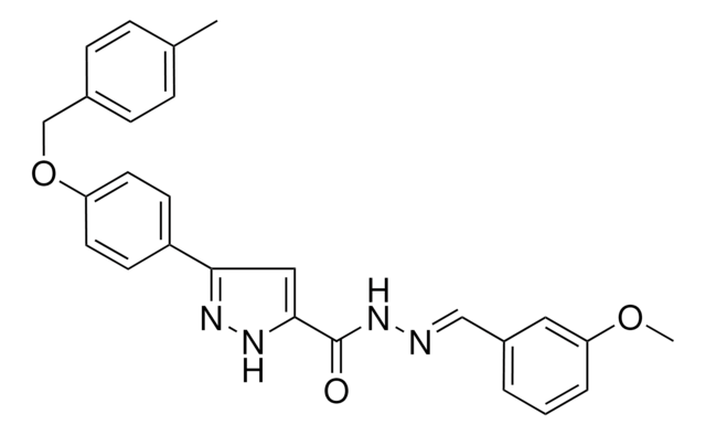 N'-(3-MEO-BENZYLIDENE)-3-(4-((4-ME-BENZYL)OXY)PH)-1H-PYRAZOLE-5-CARBOHYDRAZIDE AldrichCPR