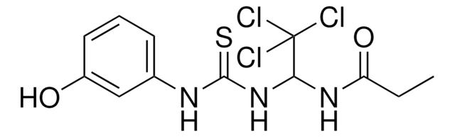 N-(2,2,2-TRICHLORO-1-(((3-HYDROXYANILINO)CARBOTHIOYL)AMINO)ETHYL)PROPANAMIDE AldrichCPR