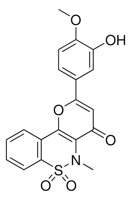 2-(3-Hydroxy-4-methoxyphenyl)-5-methyl-4H,5H-pyrano[3,2-c][1,2]benzothiazin-4-one 6,6-dioxide AldrichCPR