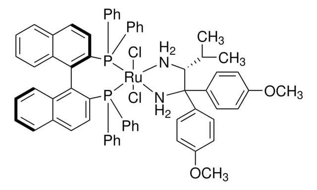 二氯[(R)-(+)-2,2′-双(二苯基膦)-1,1′-联萘基][(2R)-(-)-1,1-双(4-甲氧苯基)-3-甲基-1,2-丁二胺]钌(II) 95%