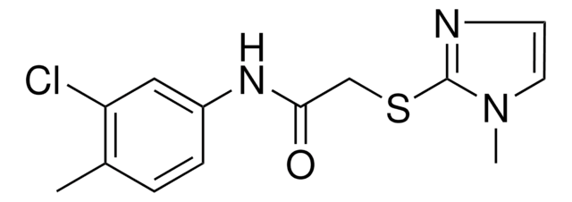 N-(3-CHLORO-4-METHYLPHENYL)-2-((1-METHYL-1H-IMIDAZOL-2-YL)THIO)ACETAMIDE AldrichCPR