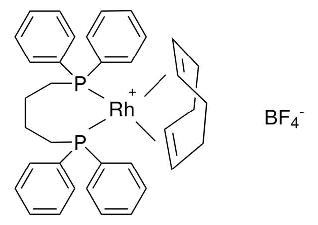 [1,4-Bis(diphenylphosphino)butane](1,5-cyclooctadiene)rhodium(I) tetrafluoroborate 98%