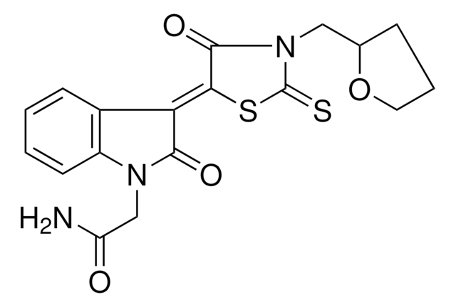 2-{(3Z)-2-OXO-3-[4-OXO-3-(TETRAHYDRO-2-FURANYLMETHYL)-2-THIOXO-1,3-THIAZOLIDIN-5-YLIDENE]-2,3-DIHYDRO-1H-INDOL-1-YL}ACETAMIDE AldrichCPR