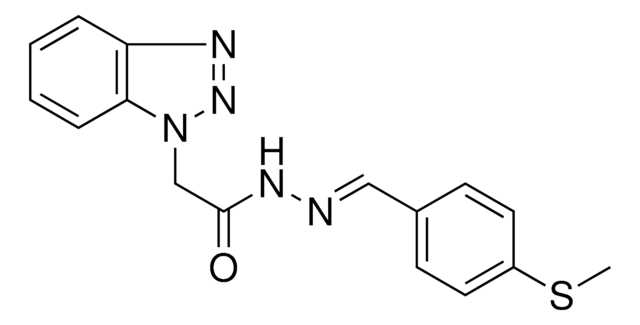 2-BENZOTRIAZOL-1-YL-ACETIC ACID (4-METHYLSULFANYL-BENZYLIDENE)-HYDRAZIDE AldrichCPR