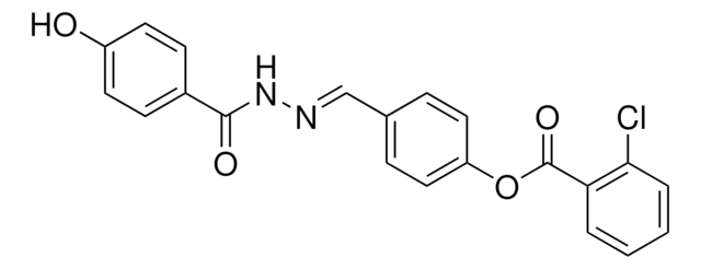 4-(2-(4-HYDROXYBENZOYL)CARBOHYDRAZONOYL)PHENYL 2-CHLOROBENZOATE AldrichCPR