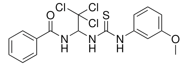 N-(2,2,2-TRICHLORO-1-(((3-METHOXYANILINO)CARBOTHIOYL)AMINO)ETHYL)BENZAMIDE AldrichCPR