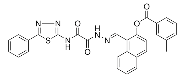 1-[(E)-(2-{2-OXO-2-[(5-PHENYL-1,3,4-THIADIAZOL-2-YL)AMINO]ACETYL}HYDRAZONO)METHYL]-2-NAPHTHYL 3-METHYLBENZOATE AldrichCPR
