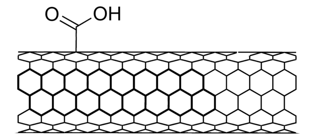 Carbon nanotube, multi-walled, carboxylic acid functionalized thin, extent of labeling: &gt;8% carboxylic acid functionalized, avg. diam. × L 9.5&#160;nm × 1.5&#160;&#956;m