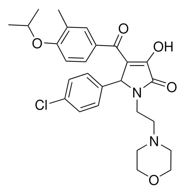 5-(4-CHLOROPHENYL)-3-HYDROXY-4-(4-ISOPROPOXY-3-METHYLBENZOYL)-1-[2-(4-MORPHOLINYL)ETHYL]-1,5-DIHYDRO-2H-PYRROL-2-ONE AldrichCPR