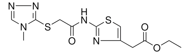 ETHYL [2-({[(4-METHYL-4H-1,2,4-TRIAZOL-3-YL)SULFANYL]ACETYL}AMINO)-1,3-THIAZOL-4-YL]ACETATE AldrichCPR
