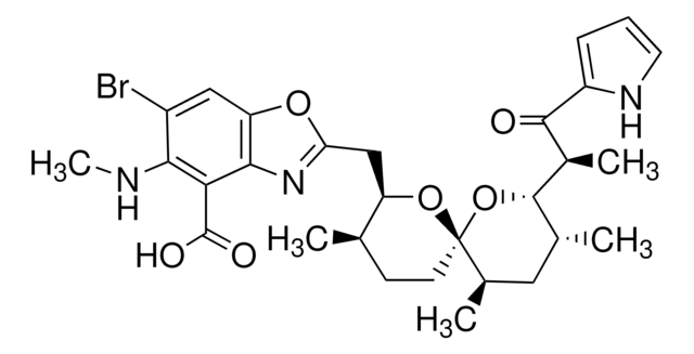 4-Bromo-calcium Ionophore A23187 Brominated analog of the widely used cation ionophore A23187. Non-fluorescent and therefore suitable for use in the presence of fluorescent or metal-chelating probes.