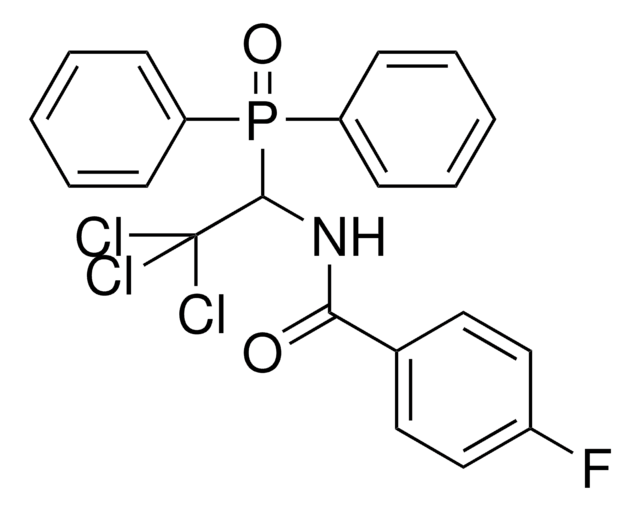 4-FLUORO-N-(2,2,2-TRICHLORO-1-(DIPHENYLPHOSPHORYL)ETHYL)BENZAMIDE AldrichCPR