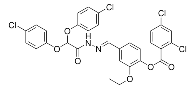 4-(2-(BIS(4-CL-PHENOXY)AC)CARBOHYDRAZONOYL)-2-ETHOXYPHENYL 2,4-DICHLOROBENZOATE AldrichCPR