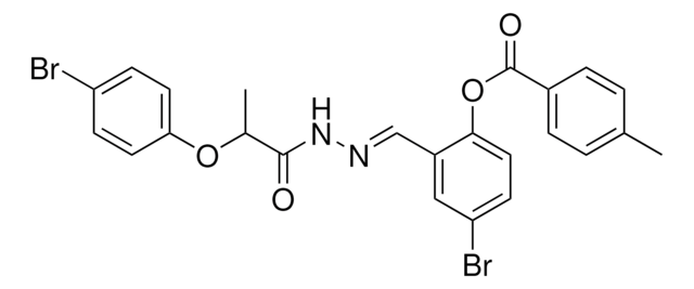 4-BR-2-(2-(2-(4-BROMOPHENOXY)PROPANOYL)CARBOHYDRAZONOYL)PHENYL 4-METHYLBENZOATE AldrichCPR