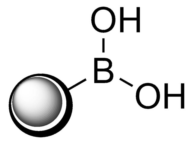 Boronic acid, polymer-bound 200-400&#160;mesh, extent of labeling: 1.3-2.3&#160;mmol/g loading, 1&#160;% cross-linked with divinylbenzene