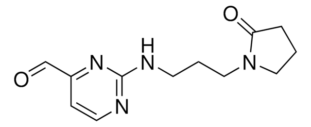 2-{[3-(2-Oxo-1-pyrrolidinyl)propyl]amino}-4-pyrimidinecarbaldehyde AldrichCPR