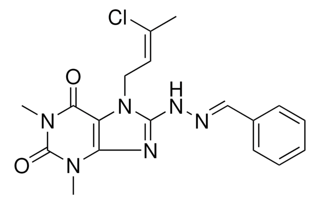 BENZALDEHYDE {7-[(2Z)-3-CHLORO-2-BUTENYL]-1,3-DIMETHYL-2,6-DIOXO-2,3,6,7-TETRAHYDRO-1H-PURIN-8-YL}HYDRAZONE AldrichCPR