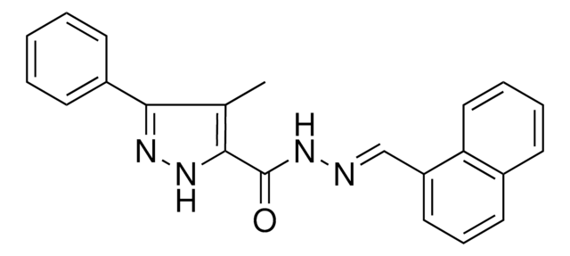 4-ME-5-PHENYL-2H-PYRAZOLE-3-CARBOXYLIC ACID NAPHTHALEN-1-YLMETHYLENE-HYDRAZIDE AldrichCPR