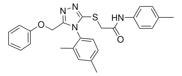2-{[4-(2,4-DIMETHYLPHENYL)-5-(PHENOXYMETHYL)-4H-1,2,4-TRIAZOL-3-YL]SULFANYL}-N-(4-METHYLPHENYL)ACETAMIDE AldrichCPR