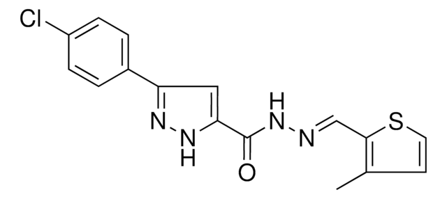 5-(4-CL-PH)-2H-PYRAZOLE-3-CARBOXYLIC ACID (3-ME-THIOPHEN-2-YLMETHYLENE)HYDRAZIDE AldrichCPR