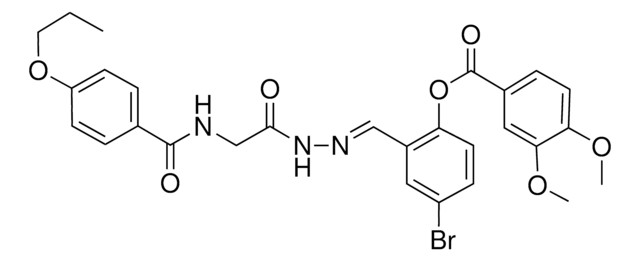 4-BR-2-(2-(((4-PROPOXYBENZOYL)AMINO)AC)CARBOHYDRAZONOYL)PH 3,4-DIMETHOXYBENZOATE AldrichCPR
