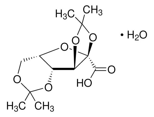 (&#8722;)-2,3:4,6-Di-O-isopropylidene-2-keto-L-gulonic acid monohydrate 98%
