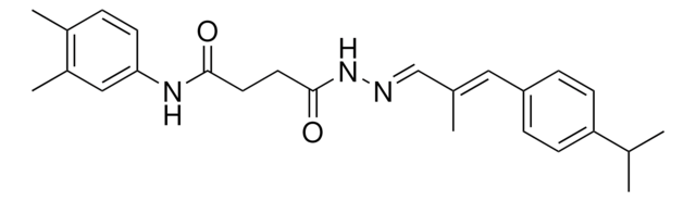 N-(3,4-DIMETHYLPHENYL)-4-{(2E)-2-[(2E)-3-(4-ISOPROPYLPHENYL)-2-METHYL-2-PROPENYLIDENE]HYDRAZINO}-4-OXOBUTANAMIDE AldrichCPR
