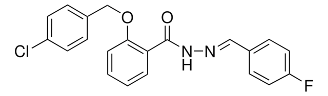 2-((4-CHLOROBENZYL)OXY)-N'-(4-FLUOROBENZYLIDENE)BENZOHYDRAZIDE AldrichCPR